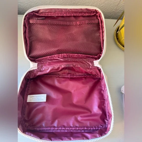 Rare Beauty by Selena Gomez Puffy Toiletry Bag Bundle in Soft Peach Pink - Picture 7 of 8